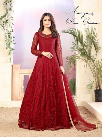 Aanaya Vol 112 By Twisha Net Partywear Gown Collection